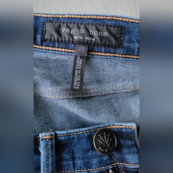 Rag & Bone indigo skinny jeans, size 25 - Picture 3 of 8